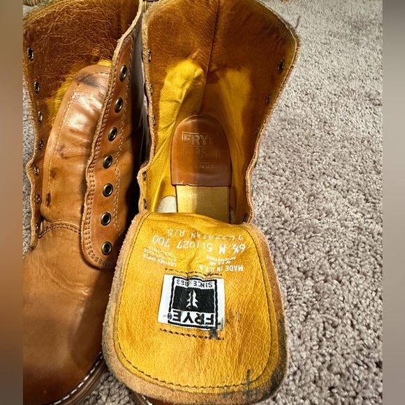 Frye Sabrina leather lace up ankle boot 6.5 - Picture 4 of 16